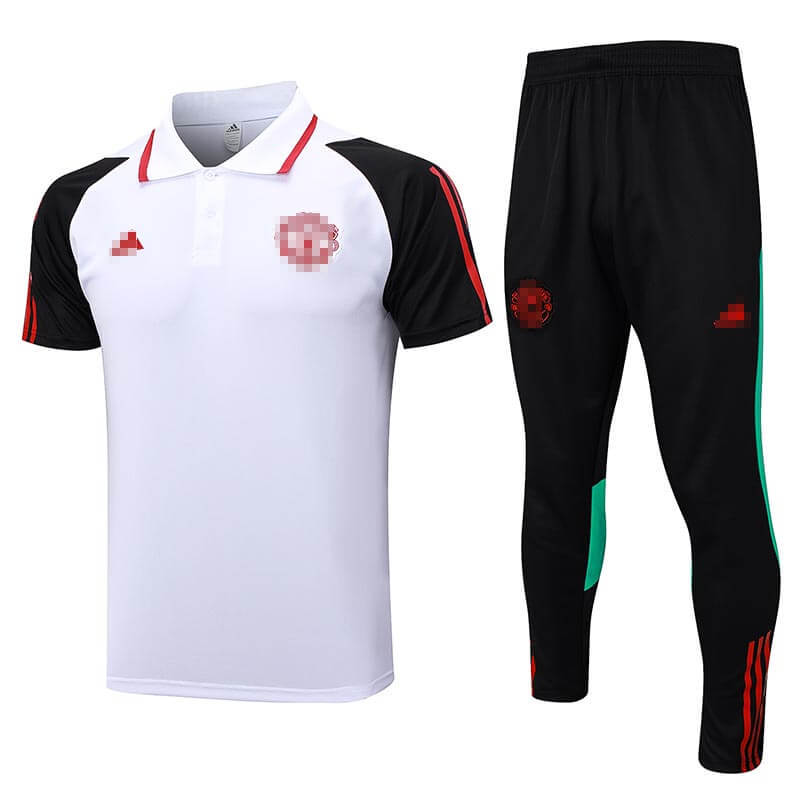 Polo de Manchester United 2023/2024 Blanco/Negro